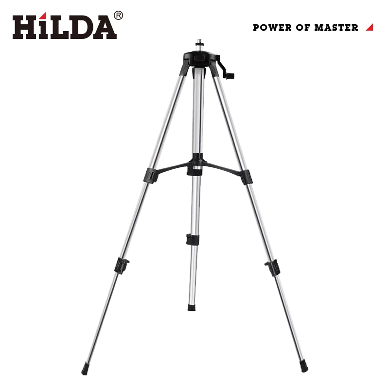 Hilda 1.2M 레이저 레벨 삼각대 전문 삼각대 레이저 레벨에 적합 알루미늄 삼각대 5/8 조절 가능