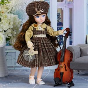 30cm Bjd 인형 공주 풀 세트 1/6 애니메이션 Bjd 옷 23 공동 움직일 수있는 몸 3D 눈 소녀 드레스 생일 선물 장난감