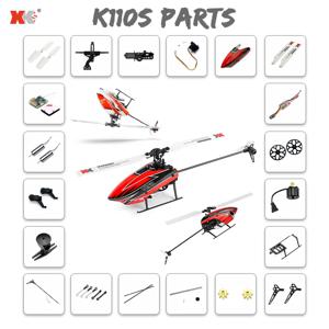 Wltoys XKS K110S K110 RC 헬리콥터 액세서리 캐노피 블레이드 기어 모터 ESC 보드 K110S 원래 부품 용 로터 헤드 테일 서보