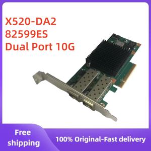 Intel X520-DA2 E10G42BTDA SR2 82599ES SFP+AOC 듀얼 광 포트 10G 기가비트 광섬유 네트워크 카드용