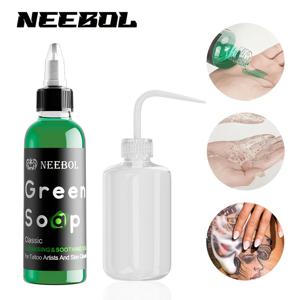 1pc 1oz/4oz/10oz 문신 녹색 비누 8.45oz 짜기 병, 문신 용품, 문신 애프터 케어용 액체 청소 솔루션