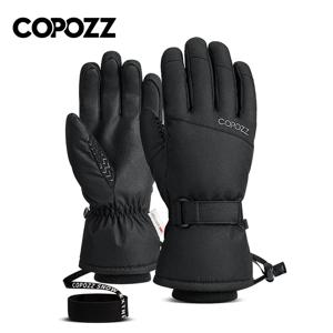 COPOZZ 남자 여자 스키 장갑 초경량 방수 겨울 따뜻한 장갑 스노우 보드 장갑 오토바이 타고 눈 방풍 장갑