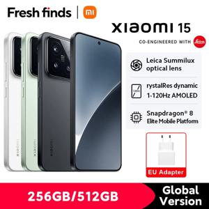 Xiaomi 15 글로벌 버전 스마트폰, AMOLED 디스플레이, 120Hz 스냅드래곤, 256GB, 512GB, 6.36 인치®8 Elite Leica 카메라, 90W, 5240mAh, 5G NFC