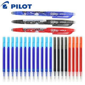 Pilot Frixion 지워지는 젤 펜 세트, 블루, 블랙, 레드, 교체 가능한 리필, 학생 쓰기 학용품, 사무실 액세서리, 0.5mm
