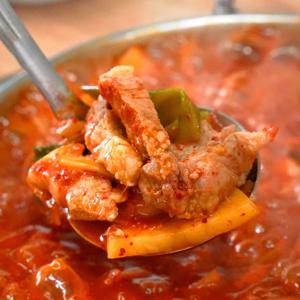 100% 제주 흑돼지 김치찌개 3인분 내외