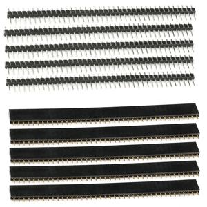10PCS 1x40Pin 2.54mm 단일 행 암 + 10pcs 1x40 수 핀 헤더 커넥터