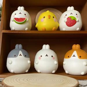 새로운 성인 어린이 귀여운 병아리 토끼 딸기 점보 Squishy Kawaii 동물 천천히 상승 스트레스 공 fidget 장난감 짜기 음식 장난감