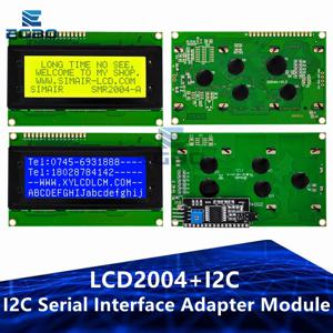 1PCS LCD2004 + I2C 2004 20x4 2004A 블루 스크린 HD44780 문자 LCD/w Arduino 모듈 용 IIC/I2C 직렬 인터페이스 어댑터 모듈