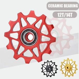 MEROCA 자전거 세라믹 뒷 변속기 풀리 휠 가이드 Sram Shimano Mountain Bike MTB 부품 용 12T/14TMTB 세라믹 베어링