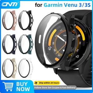 Garmin Venu 3/3S 강화 유리 스크린 보호대 및 하드 PC 보호 범퍼, 유리 및 케이스, Venu3 쉘 액세서리