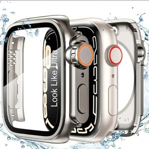 Apple Watch 용 화면 보호기 커버 44mm 45mm 40mm 41mm 하드 PC 전면 후면 범퍼 케이스 IWatch 9 8 7 6 5 4 Ultra로 변경