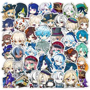 10/30/50PCS Genshin Impact 애니메이션 만화 스티커 게임 데칼 귀여운 DIY 스케이트 보드 냉장고 오토바이 낙서 아이 농담 스티커