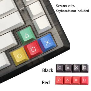 PBT 체리 프로파일 키캡 화살표 키, 체리 게이트론 MX 스위치 기계식 키보드용 5 면 염료 승화, 4 개