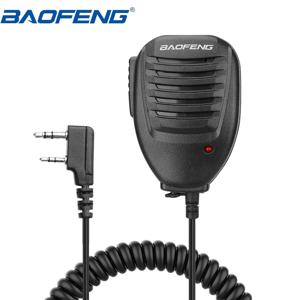 Baofeng 워키 토키 UV-5R 마이크 스피커 Baofeng BF-888S UV-21 PRO Quansheng UV K5 K6 액세서리 용 마이크 2 핀 핸드 헬드