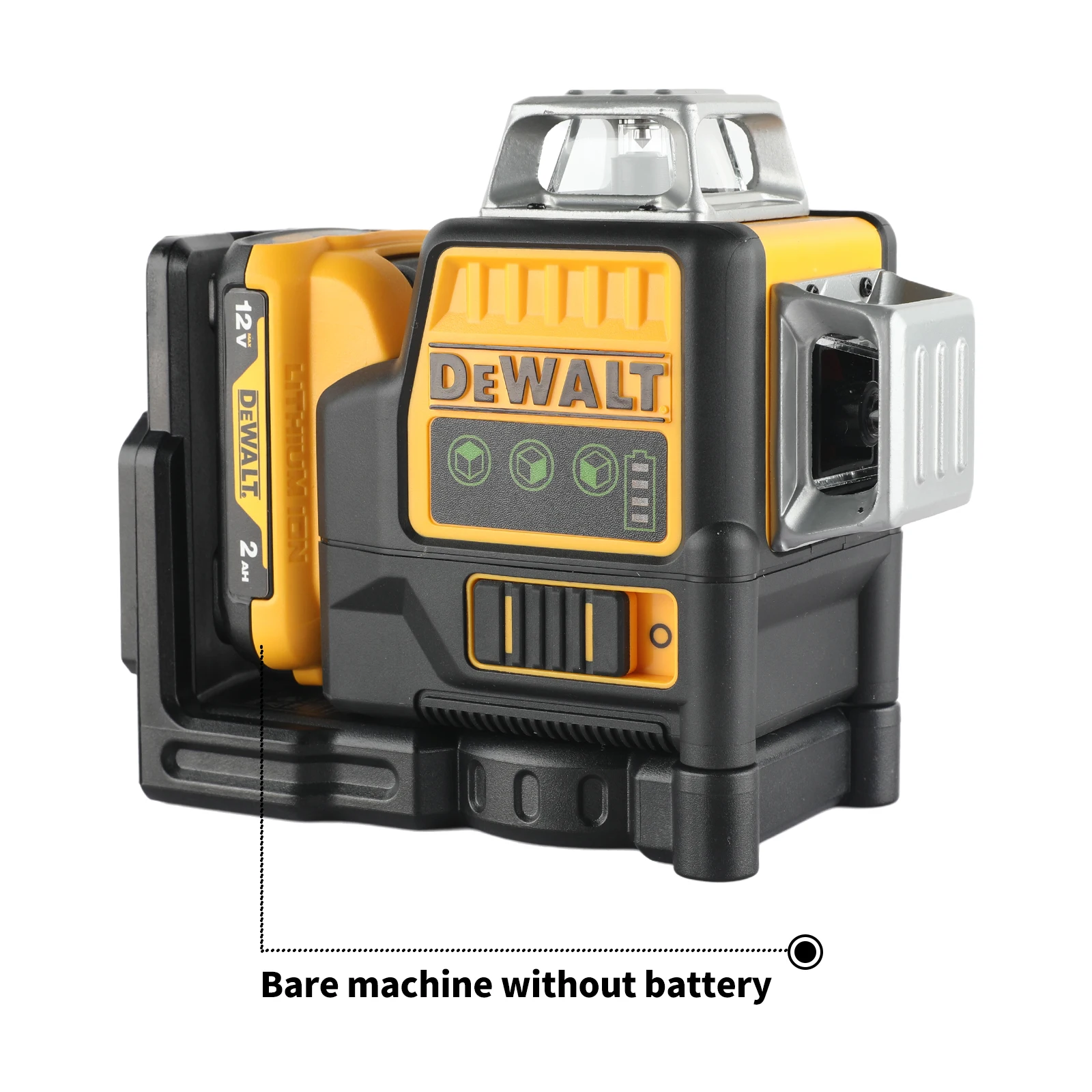 2025 Dewalt DW089LG 12 라인 3 면 * 360 도 수직 12V 리튬 배터리 레이저 레벨, 야외 수평 녹색 계량기