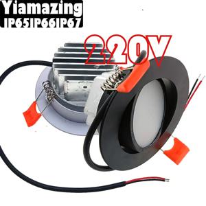 야외 방수 LED 다운라이트 스포트라이트, 주방 욕실 변기 처마 천장 램프, 220V 회전, IP65, IP66, IP67, 5W, 7W, 9W, 12W