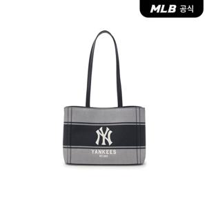 [MLB공식] 바시티 레터링 캔버스 숄더백 NY (Black)