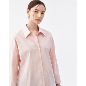 닥스 여성 24SS 클리어런스코랄 칼라배색라인 면혼방 긴팔셔츠 DLSH4B201C1