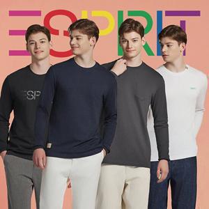 에스프리 ESPRIT 남성 코튼100 긴팔티셔츠 4종 세트