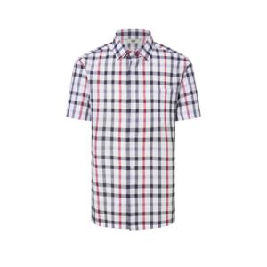 닥스 골프 남성 24SS 스테디셀러 체크 코튼 반팔셔츠 (WHITE) WGSH4B401WT
