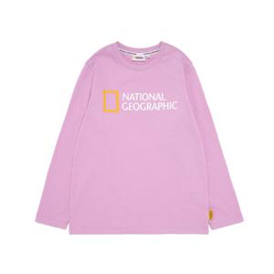 K221UTS020 네오디 빅로고 긴팔티 PINKLAVENDER