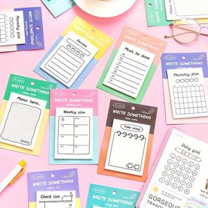 TEMU Sticky Notes: 8 Pack of 240 Colorful, Line Art Memo Stickers - Perfect for Office, Gifts, and Festive Occasions