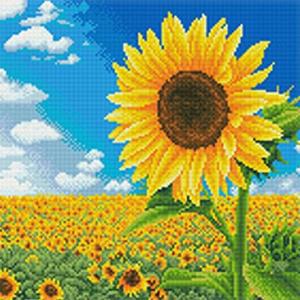 DIY 보석십자수 러블리 해바라기 친구 30X30
