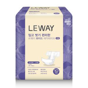 르웨이 와이드 매직 테이프 대형 80매 겉기저귀 요실금 성인용 남여공용 교체용 기저귀