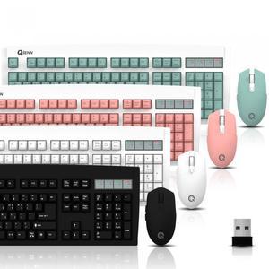 큐센 QSENN MK350 무선 키보드 마우스 세트 블랙