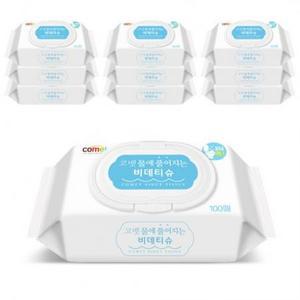 코멧 물에 풀어지는 비데티슈, 100매, 10팩 one option