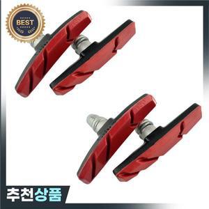 BMX 도로 산악 자전거에 적합한 2 쌍 V 자형 브레이크 패드 내구성