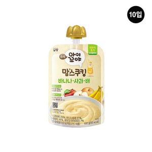 맘스쿠킹 이유식 바나나 사과 배 (6개월부터) 100g * 10입