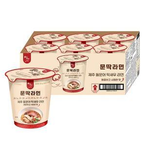 올레마켓 제주 돌문어 딱새우 문딱라면(6개입)x1박스