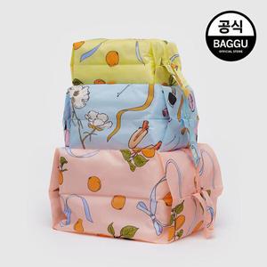 BAGGU 바쿠 3D 파우치 3SET 집 셋 겟 레디 위드 미