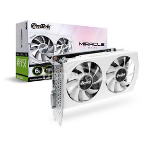 히트 이엠텍 지포스 RTX 3050 MIRACLE WHITE D6 6GB /정품/오늘출발/안심포장/HIT