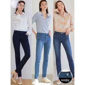 [하프클럽/뱅뱅]여성 레귤러핏 스판 데님 3종택1