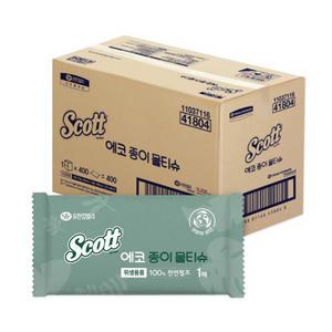 스카트 친환경 일회용물티슈 업소물티슈 400매 41804