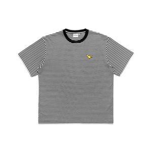 [택가 39,000원][마크곤잘레스]엔젤 와펜 스트라이프 반팔 티셔츠 - BLACK