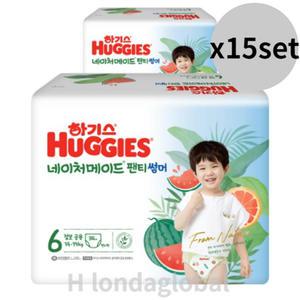 하기스 네이처 썸머 팬티 공용 기저귀 6단계 34매 X30팩
