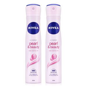 니베아 데오드란트 스프레이 펄 앤 뷰티 200ml x 2개