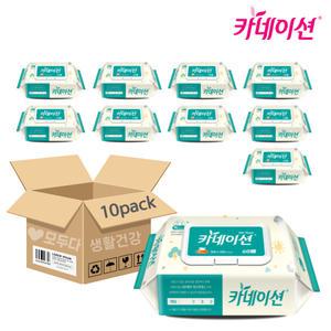 카네이션 고급 물티슈 캡형 빅사이즈 60매 x 10팩