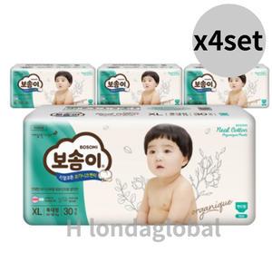 보솜이 리얼 코튼 팬티 남아용 특대 기저귀 30매 16팩