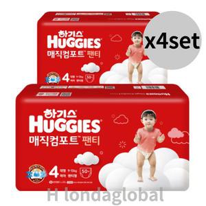 하기스 매직 컴포트 뉴 팬티 여아 4단계 기저귀 50 x8