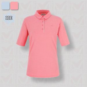[밀레] MILLET 아웃도어 여자 기능성 반팔 여성 등산 카라 티셔츠 BRIGHT PINK