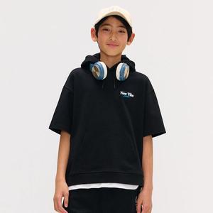 [보리보리/오션스카이]남아 쿨링 코튼 후드 반팔 맨투맨 T-shirt