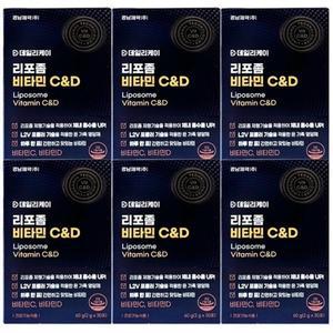경남제약 리포좀비타민 c d 2g 30포 6박스