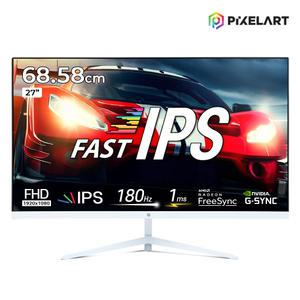 픽셀아트 PA2718W 무결점 Fast IPS FHD HDR 180Hz 초슬림 게이밍 화이트 모니터