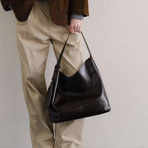 로서울 Pulpy hobo bag Wrinkled Umber