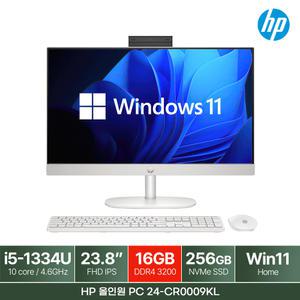 24-CR0009KL WIN11 16GB램 (SSD 256GB) 24인치 일체형 PC 올인원 데스크탑 사무용 업무용 가성비 PC