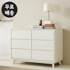 레체 와이드 3단 서랍장 폭넓은 광폭(1200/크림화이트)